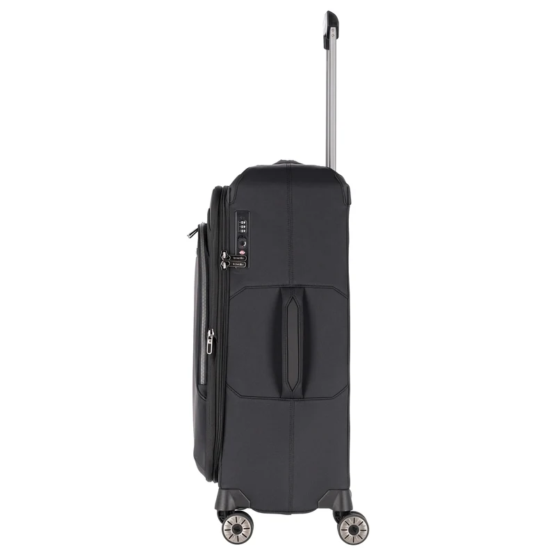 Travelite Priima - 4-Rollen-Trolley M 68 cm erw. (black)