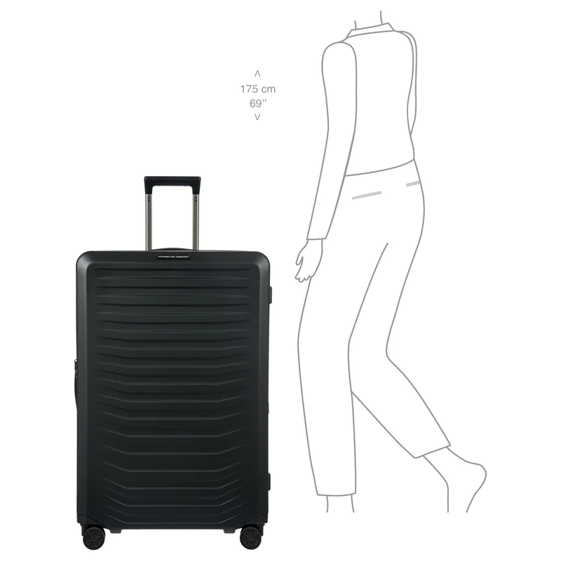 Porsche Design Roadster Hardcase - 4-Rollen-Trolley XL 83 cm erw. (black matt)