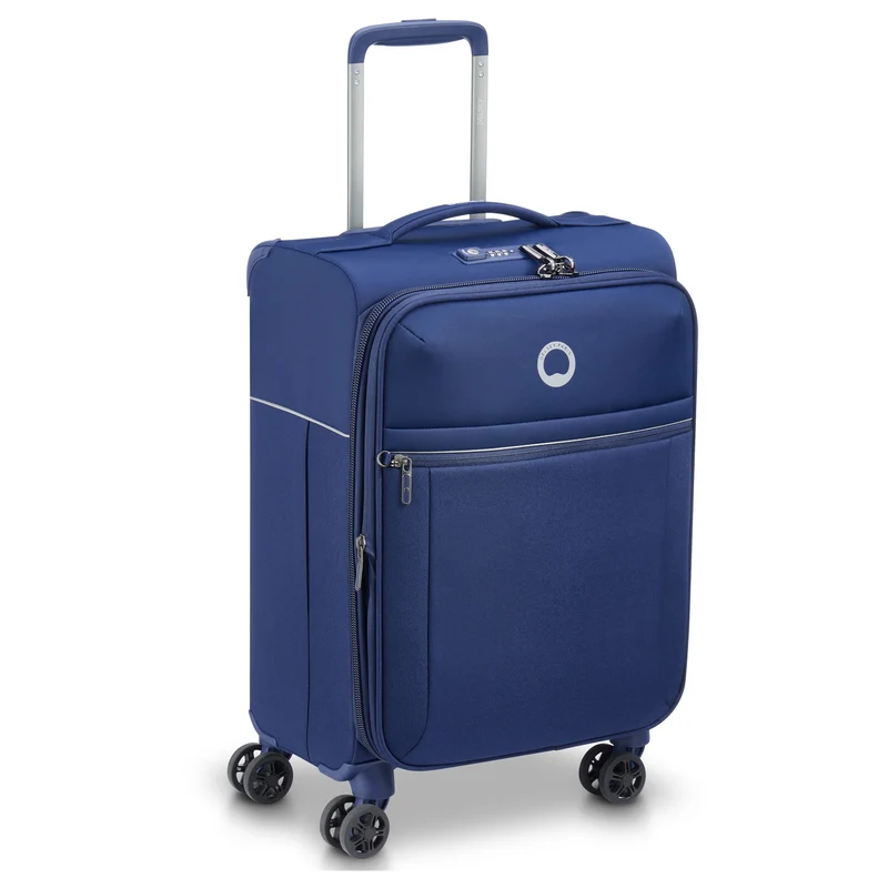 Delsey Paris Brochant 2.0 - 4-Rollen-Kabinentrolley S 55 cm erw. (blau)
