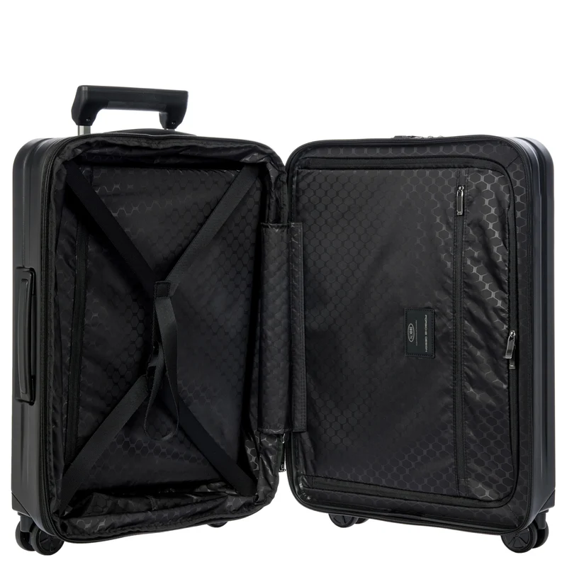 Porsche Design Roadster Hardcase - 4-Rollen-Kabinentrolley mit Vortasche S 55 cm (black matt)