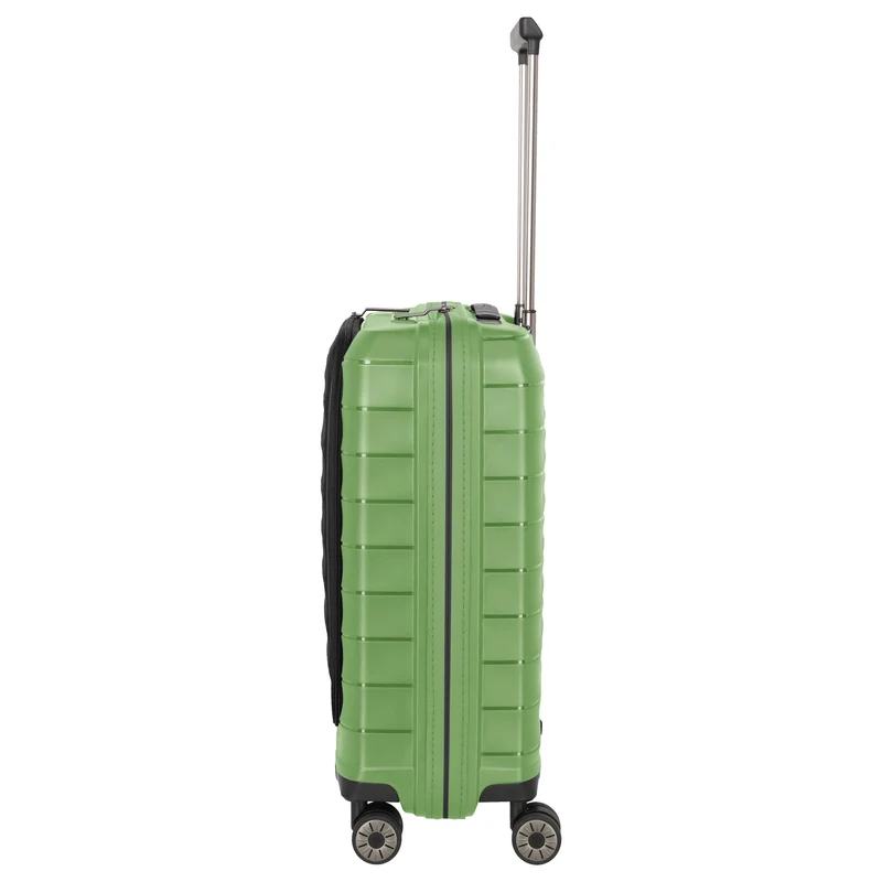 Travelite Mooby - 4-Rollen-Kabinentrolley mit Vortasche S 55 cm (grün)