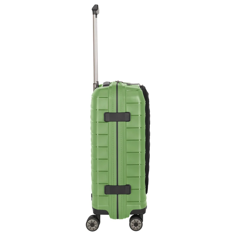 Travelite Mooby - 4-Rollen-Kabinentrolley mit Vortasche S 55 cm (grün)