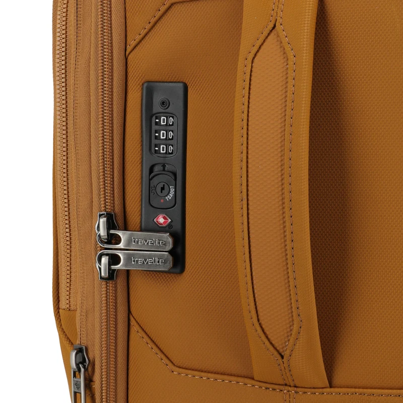 Travelite Priima - 4-Rollen-Kabinentrolley S 55 cm erw. (curry)
