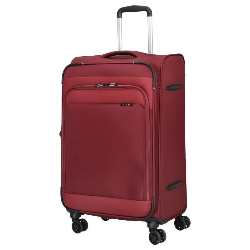 D&N Travel Line 9504 - 4-Rollen-Trolley M 67 cm erw. (dark red)