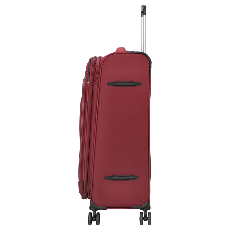 D&N Travel Line 9504 - 4-Rollen-Trolley M 67 cm erw. (dark red)