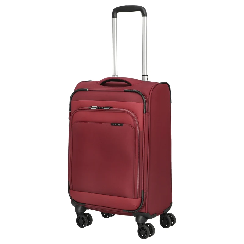 D&N Travel Line 9504 - 4-Rollen-Kabinentrolley S 55 cm (dark red)