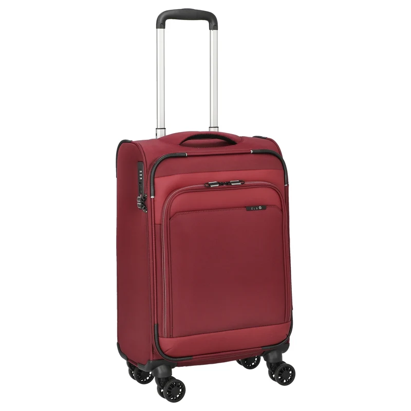 D&N Travel Line 9504 - 4-Rollen-Kabinentrolley S 55 cm (dark red)