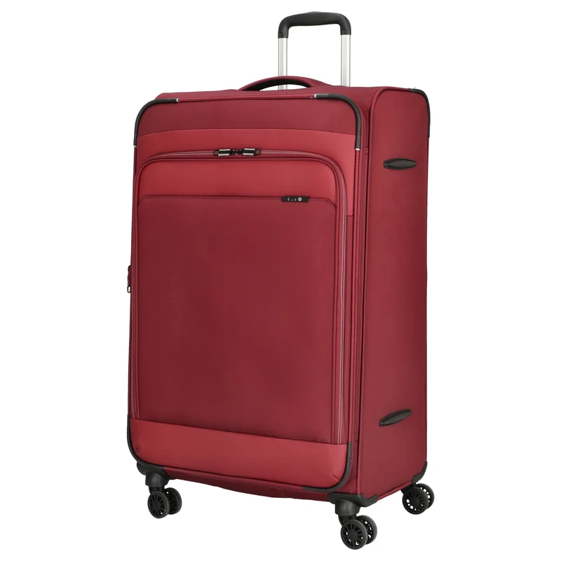 D&N Travel Line 9504 - 4-Rollen-Trolley L 76 cm erw. (dark red)