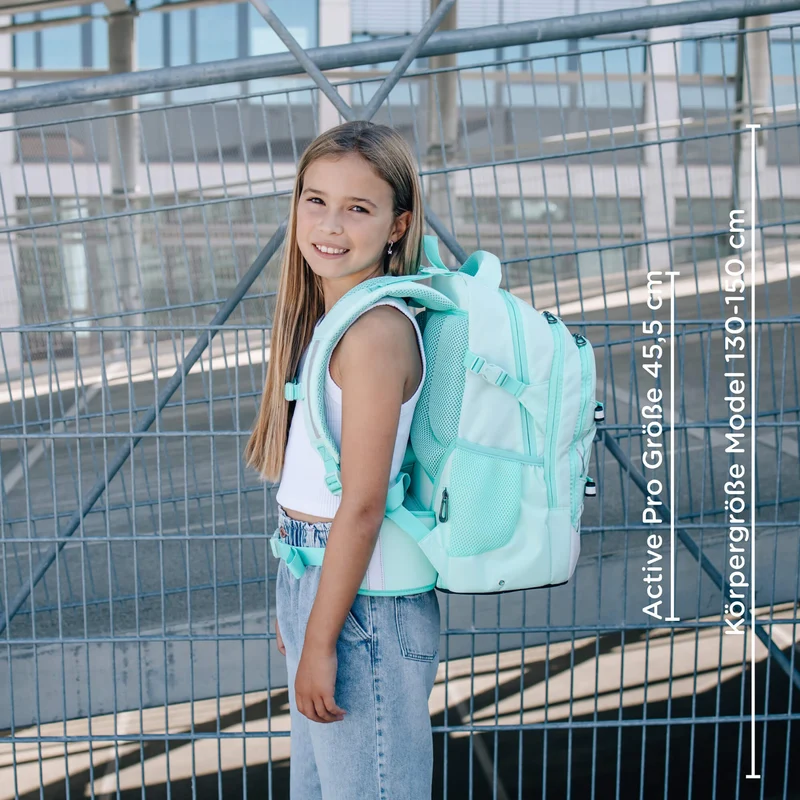 Neoxx ACTIVE PRO - Schulrucksack 45.5 cm (Mint to be)