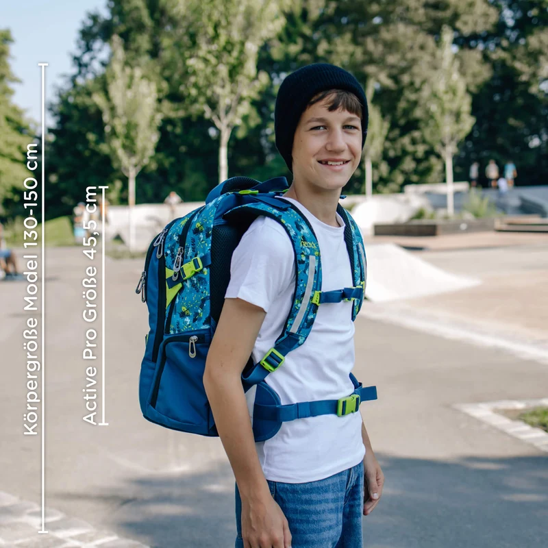 Neoxx ACTIVE PRO - Schulrucksack 45.5 cm (Petrol extreme)