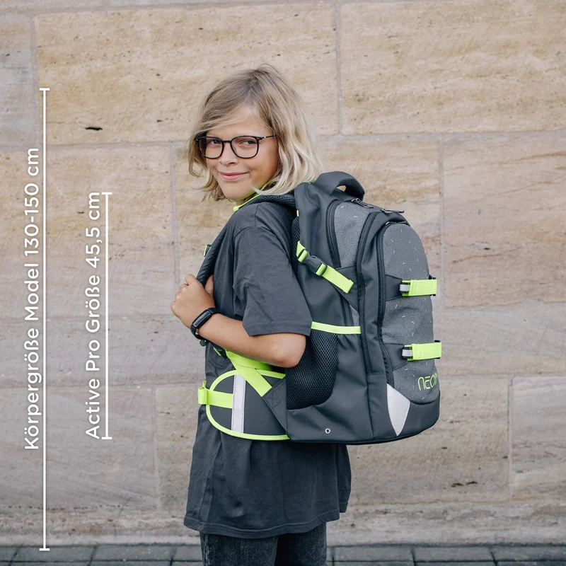 Neoxx ACTIVE PRO - Schulrucksack 45.5 cm (BOOM!)