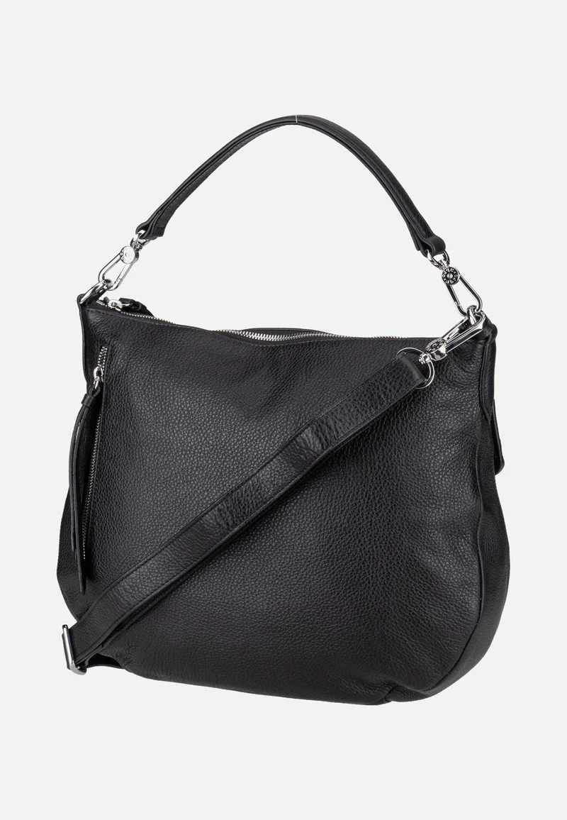 Juna Small Black/Nickel - Hobo Bag