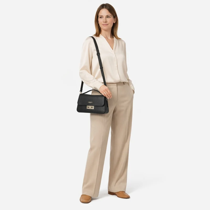 Lacoste Champs-Elysées - Umhängetasche 24 cm (black)