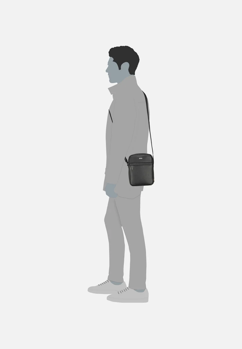 Zair North South Zip Black - Crossbody Bag