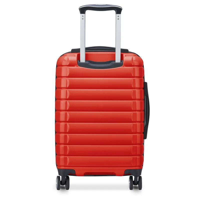 Delsey Paris Shadow 5.0 - 4-Rollen-Kabinentrolley mit Vordertasche S 55 cm erw. USB (intensives rot)