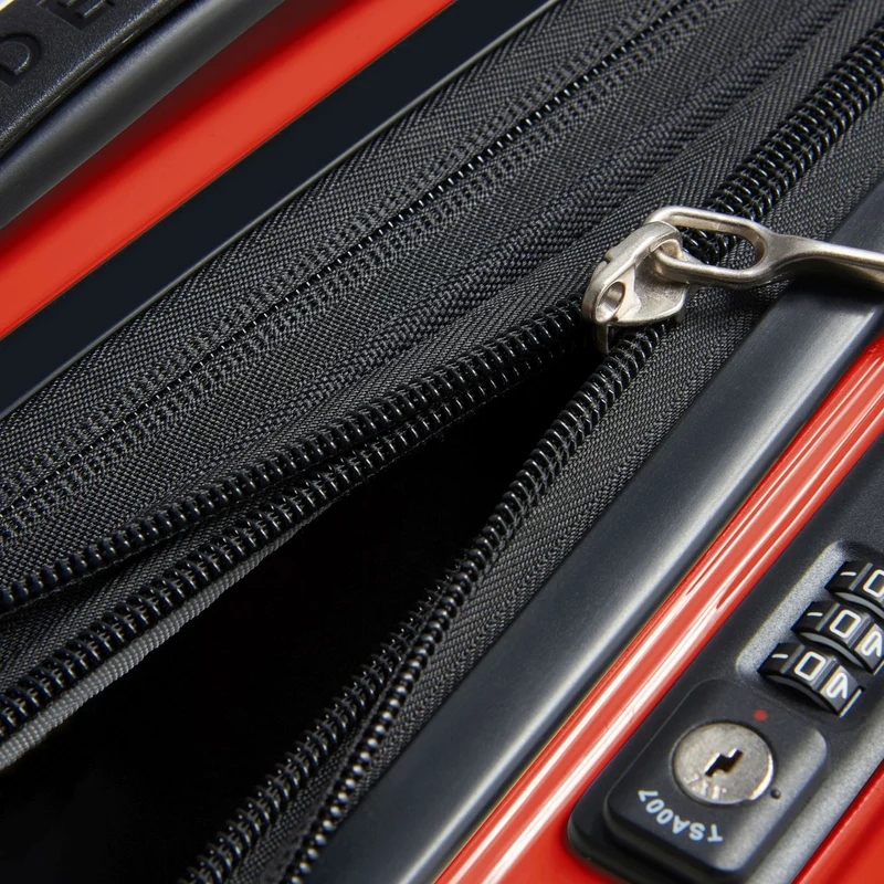 Delsey Paris Shadow 5.0 - 4-Rollen-Kabinentrolley mit Vordertasche S 55 cm erw. USB (intensives rot)