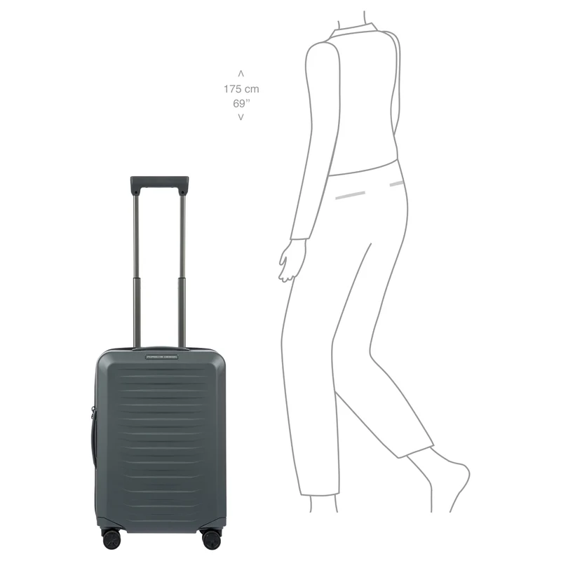 Porsche Design Roadster Hardcase - 4-Rollen-Kabinentrolley S 55 cm (grey matt)