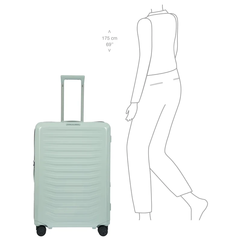 Porsche Design Roadster Hardcase - 4-Rollen-Trolley L 75 cm erw. (chalk shiny)