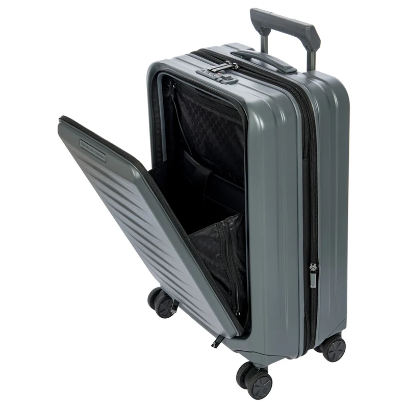 Porsche Design Roadster Hardcase - 4-Rollen-Kabinentrolley mit Vortasche S 55 cm (grey matt)