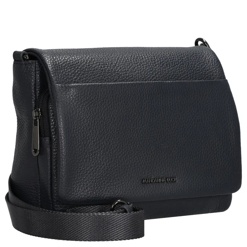 Mandarina Duck Mellow Leather - Umhängetasche 22 cm (dress blue)