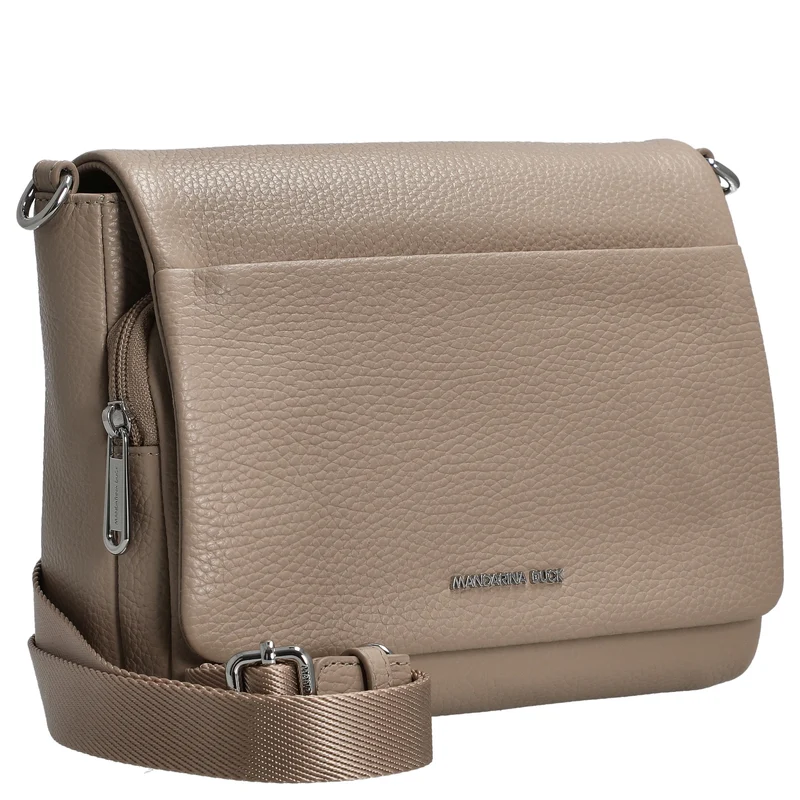 Mandarina Duck Mellow Leather - Umhängetasche 22 cm (warm taupe)