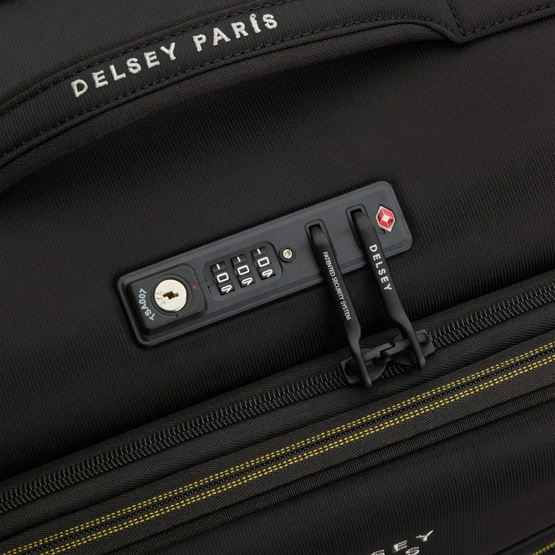 Delsey Paris Brochant 3 - 4-Rollen-Kabinentrolley S 55 cm erw. (tief schwarz)