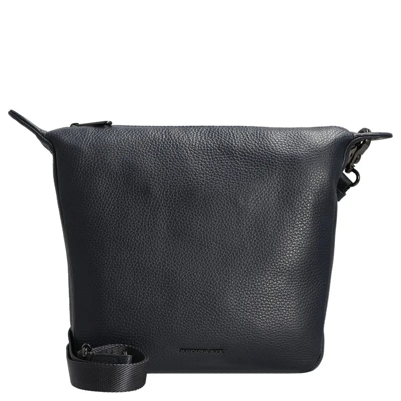 Mandarina Duck Mellow Leather - Schultertasche 28 cm (dress blue)