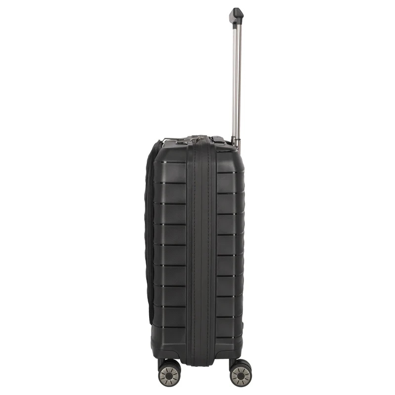 Travelite Mooby - 4-Rollen-Kabinentrolley mit Vortasche S 55 cm (black)