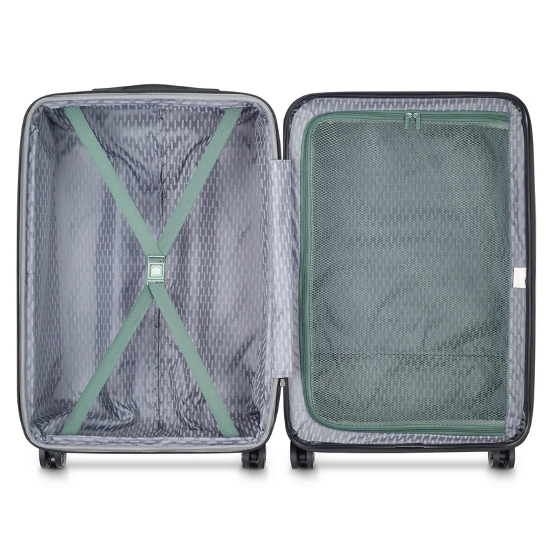 Delsey Paris Air Armour - 4-Rollen-Trolley M 68 cm erw. (grün)