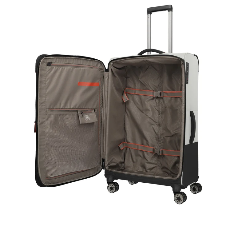 Travelite Crosslite - 4-Rollen-Trolley L 77 cm erw. (natur)