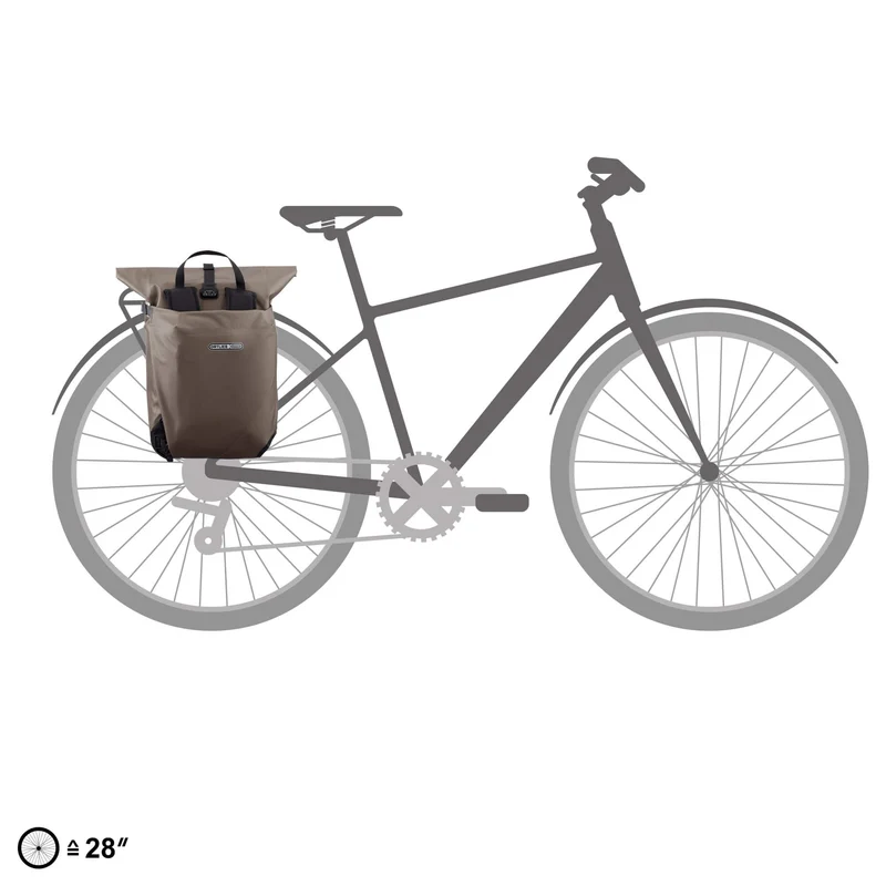 Ortlieb Vario 20 Hinterradtasche - Rucksack 45 cm (dark sand)