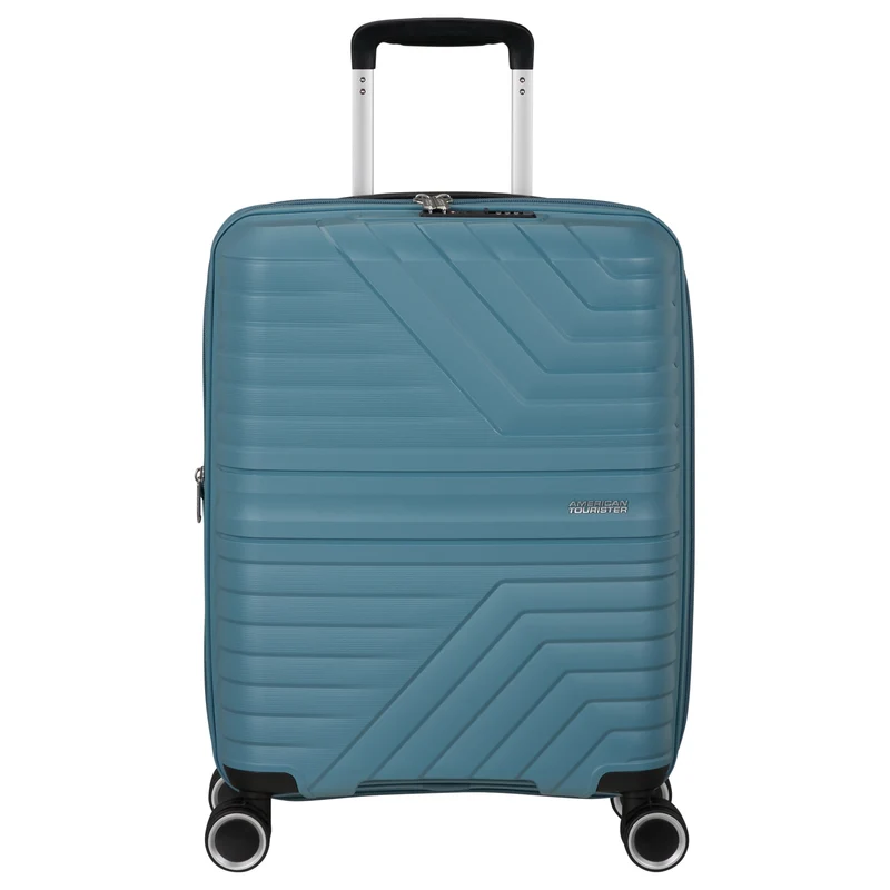 American Tourister Selection Flytwist - 4-Rollen-Kabinentrolley 55 cm erw. (blau)