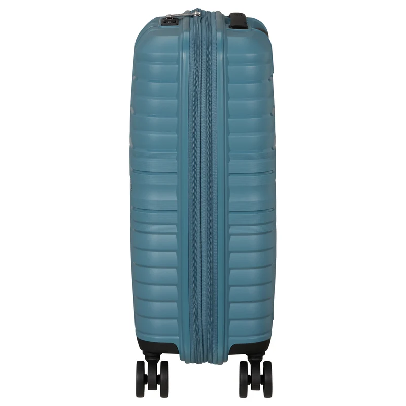American Tourister Selection Flytwist - 4-Rollen-Kabinentrolley 55 cm erw. (blau)