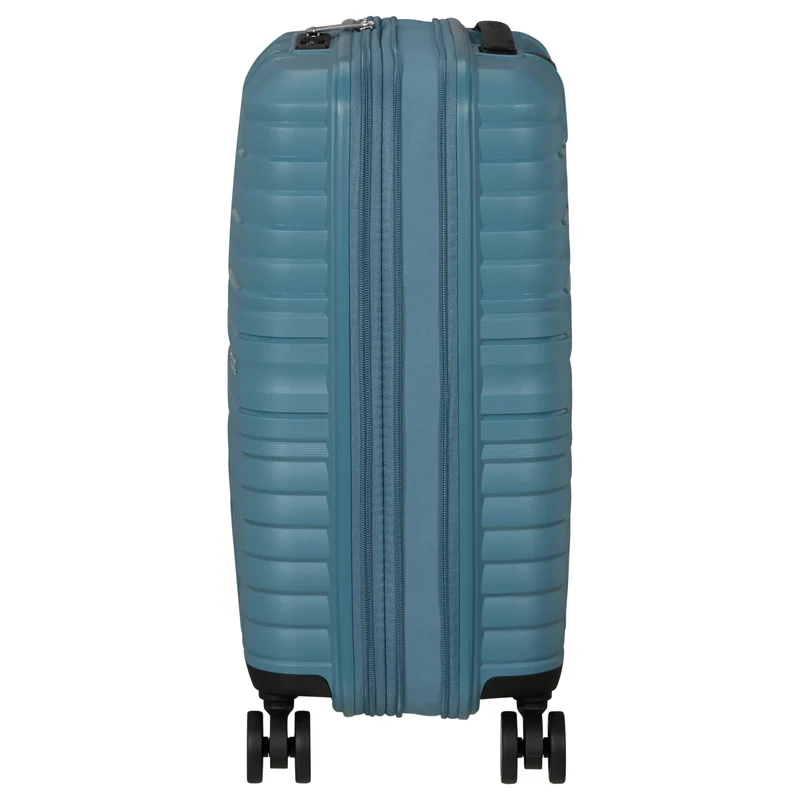 American Tourister Selection Flytwist - 4-Rollen-Kabinentrolley 55 cm erw. (blau)