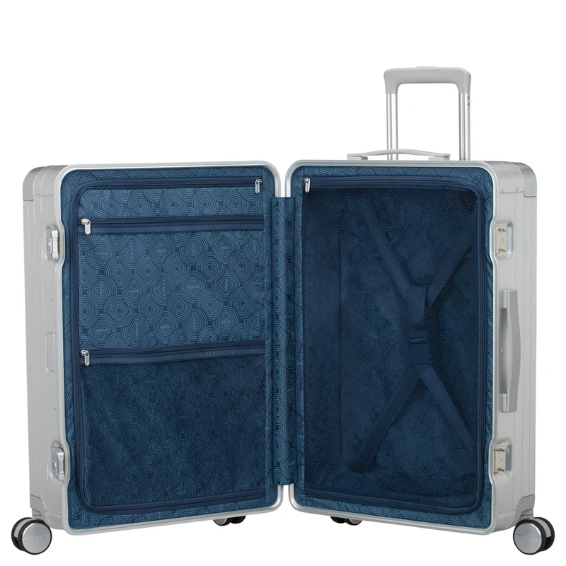 American Tourister Selection Soundbox Alu - 4-Rollen-Trolley 68 cm (silber)