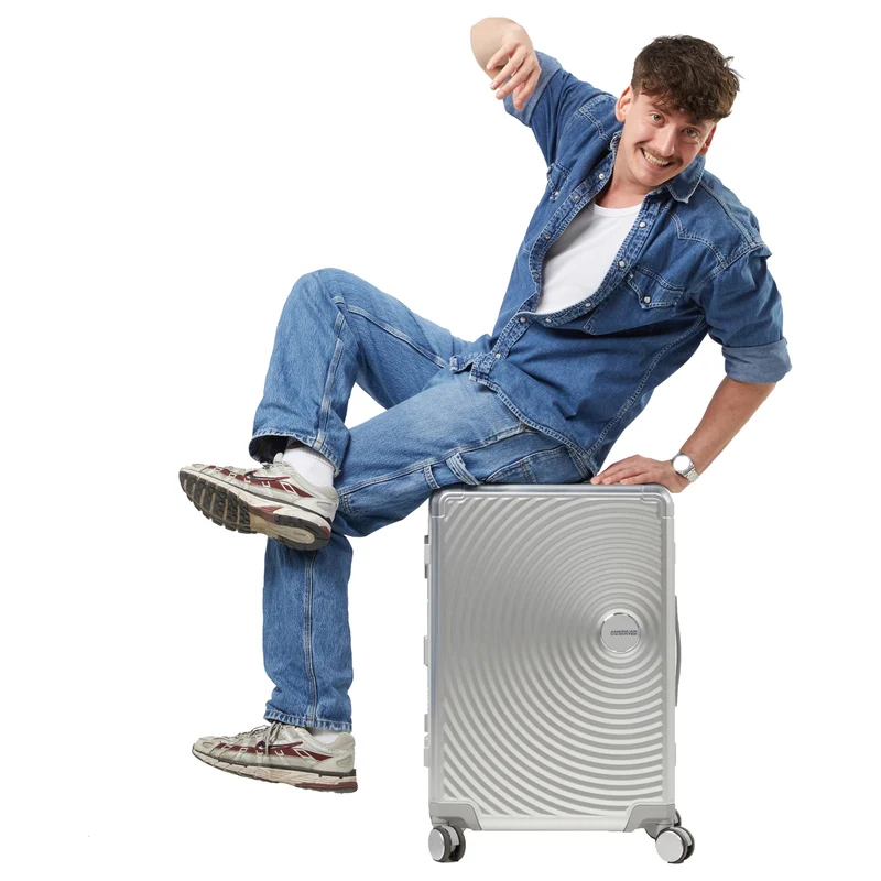 American Tourister Selection Soundbox Alu - 4-Rollen-Trolley 68 cm (silber)