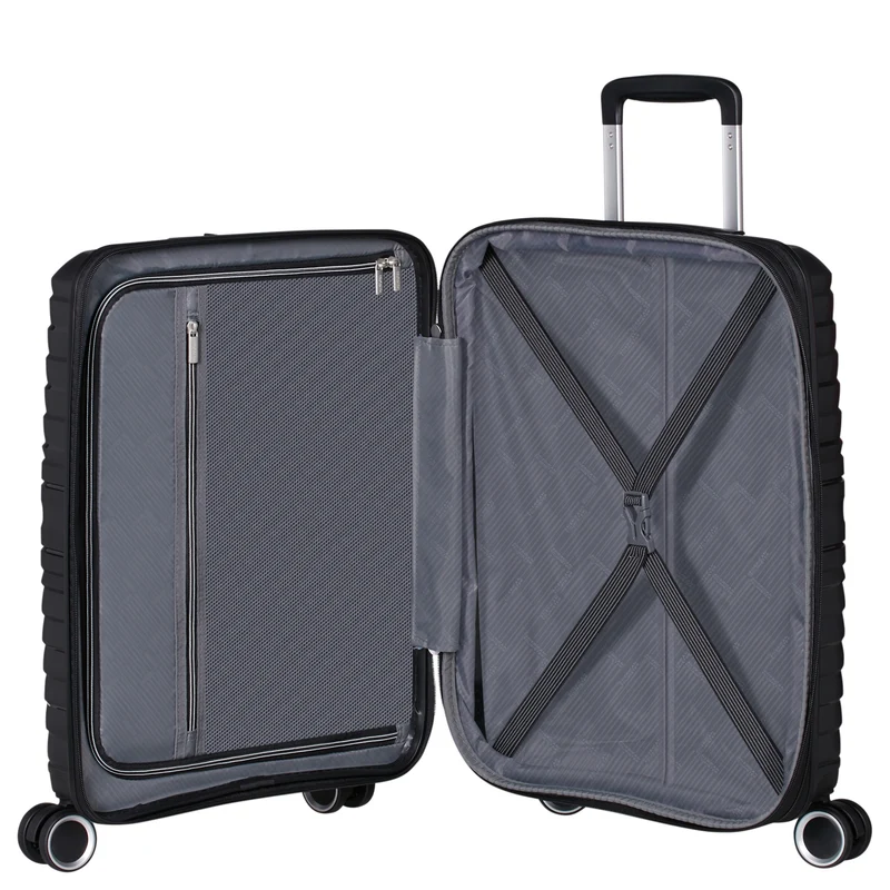 American Tourister Selection Flytwist - 4-Rollen-Kabinentrolley 55 cm erw. (schwarz)