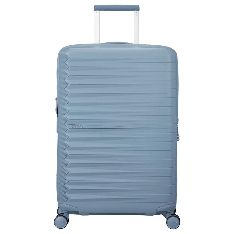 American Tourister Selection Fastforward - 4-Rollen-Trolley 68 cm erw. (blau)