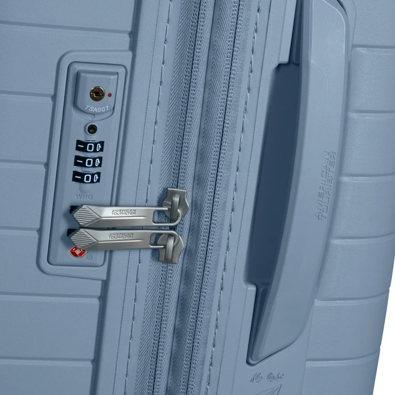 American Tourister Selection Fastforward - 4-Rollen-Trolley 68 cm erw. (blau)