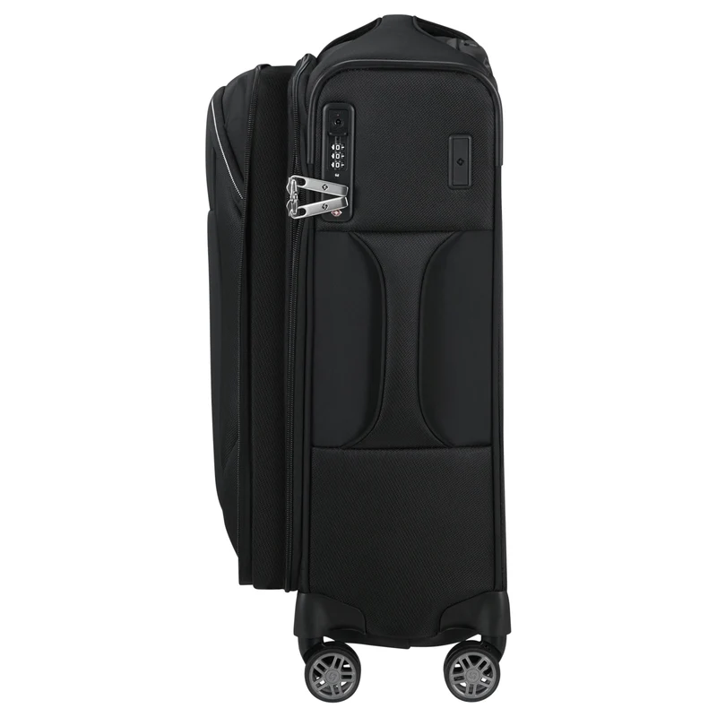 Samsonite Selection Re-Lite - 4-Rollen-Kabinentrolley 55 cm erw. (schwarz)