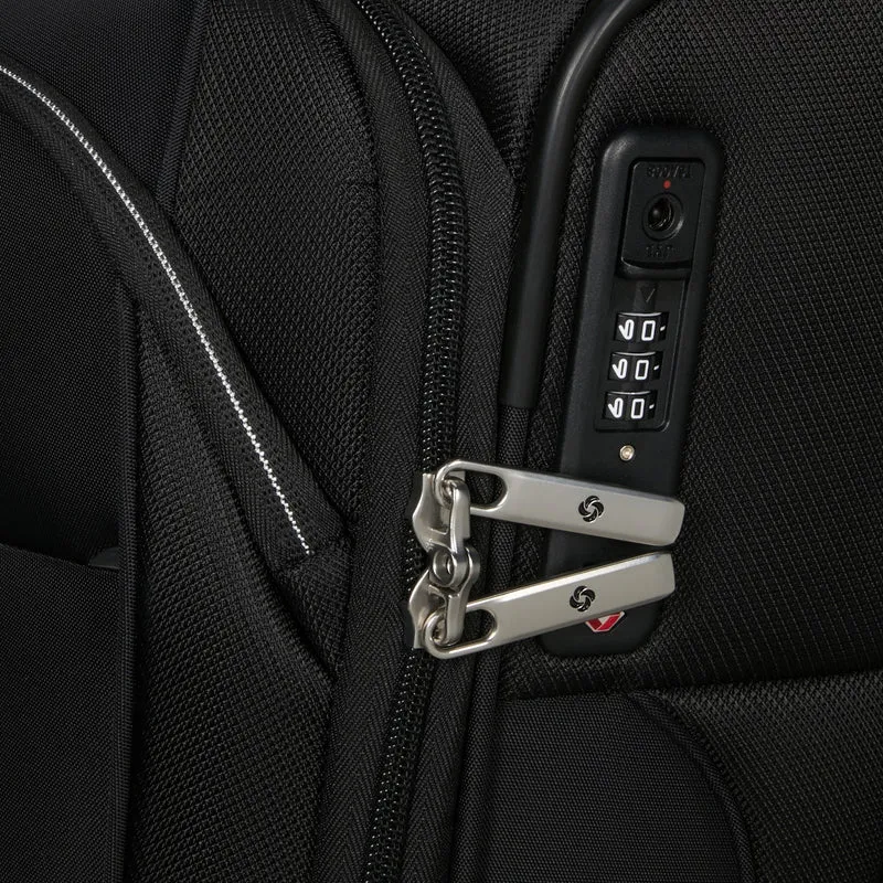 Samsonite Selection Re-Lite - 4-Rollen-Kabinentrolley 55 cm erw. (schwarz)