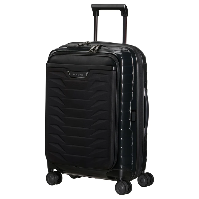 Samsonite Selection - Proxis 4-Rollen-Kabinentrolley mit Vortasche 55 cm erw. (black)