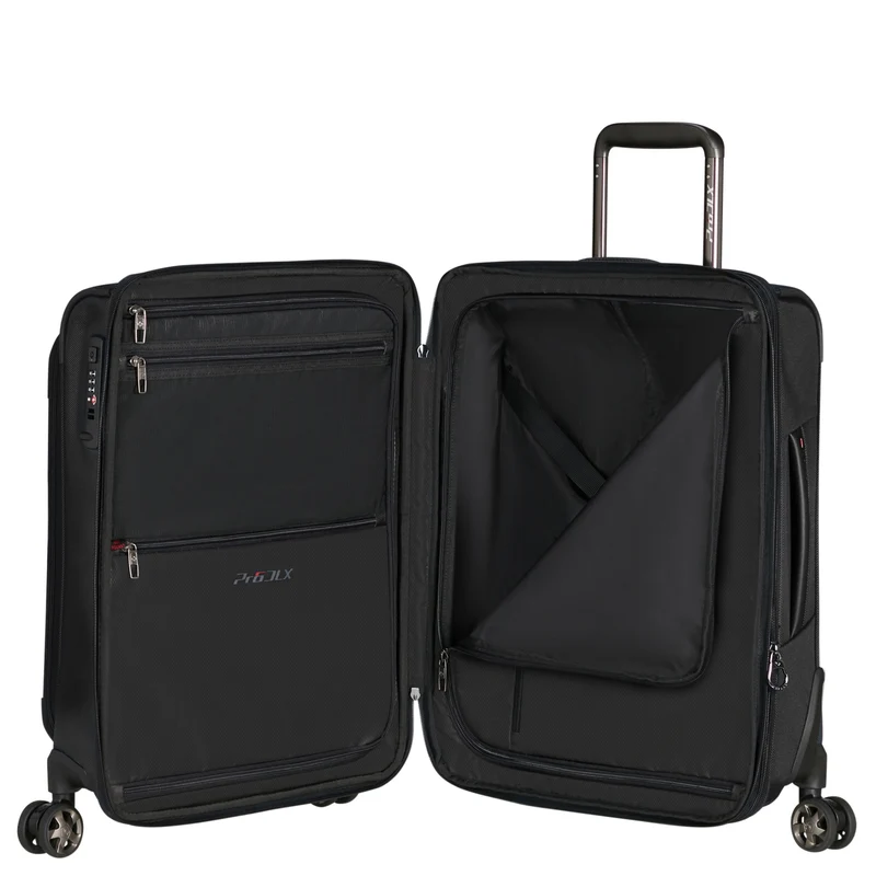 Samsonite Selection - Pro-Dlx 6 4-Rollen-Kabinentrolley 55 cm erw. (black)