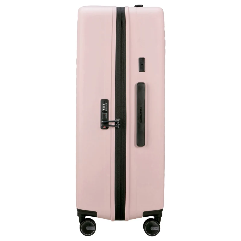 Samsonite Selection Restackd - 4-Rollen-Trolley 75 cm L erw. mit 3tlg. Packsack-Set (rose)