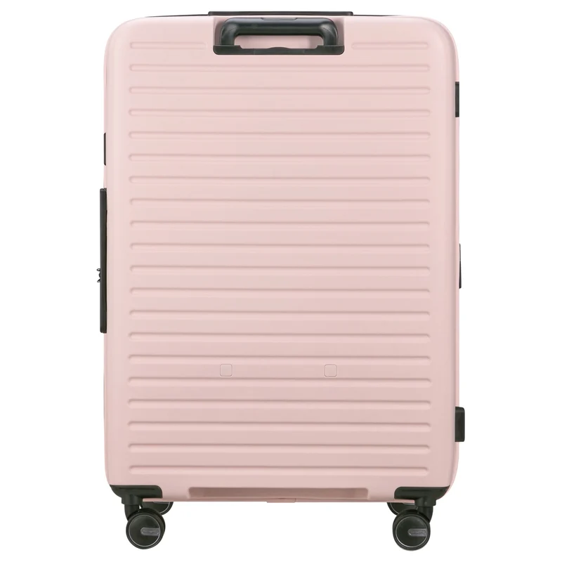 Samsonite Selection Restackd - 4-Rollen-Trolley 75 cm L erw. mit 3tlg. Packsack-Set (rose)