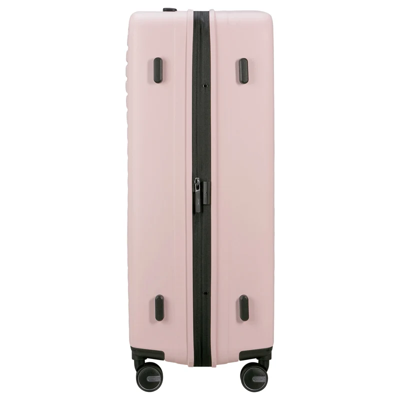 Samsonite Selection Restackd - 4-Rollen-Trolley 75 cm L erw. mit 3tlg. Packsack-Set (rose)