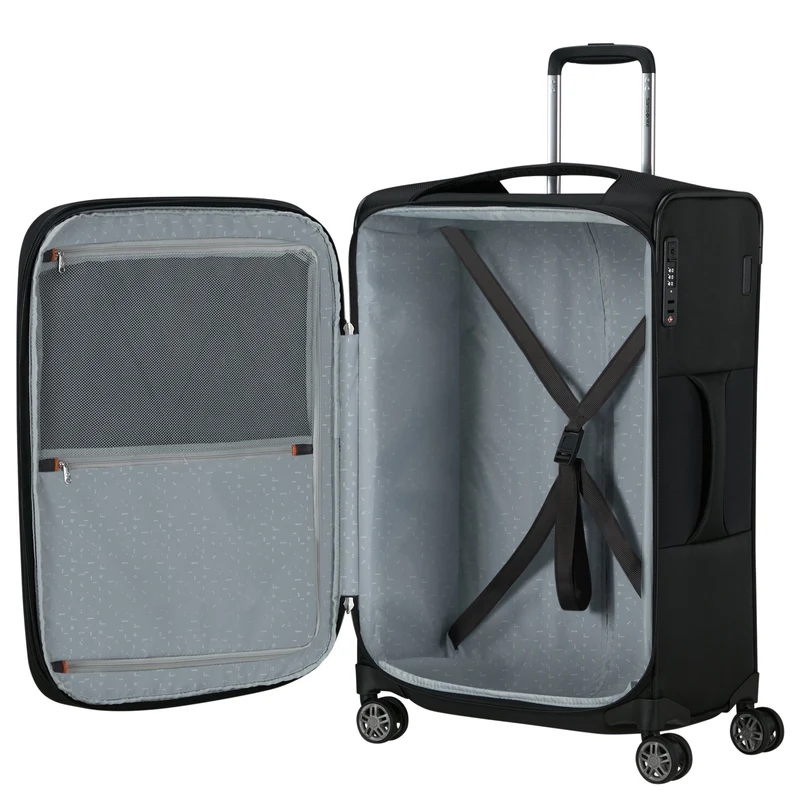 Samsonite Selection Re-Lite - 4-Rollen-Trolley 67 cm erw. (schwarz)