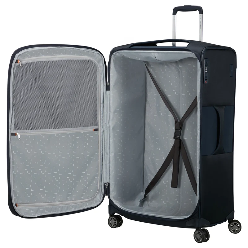 Samsonite Selection Re-Lite - 4-Rollen-Trolley 78 cm erw. (midnight blue)