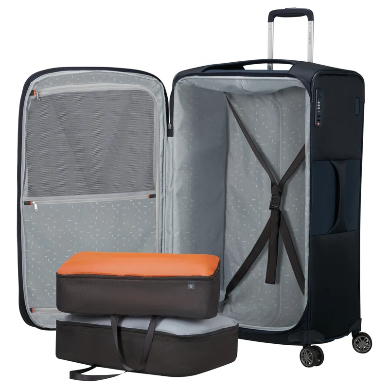Samsonite Selection Re-Lite - 4-Rollen-Trolley 78 cm erw. (midnight blue)