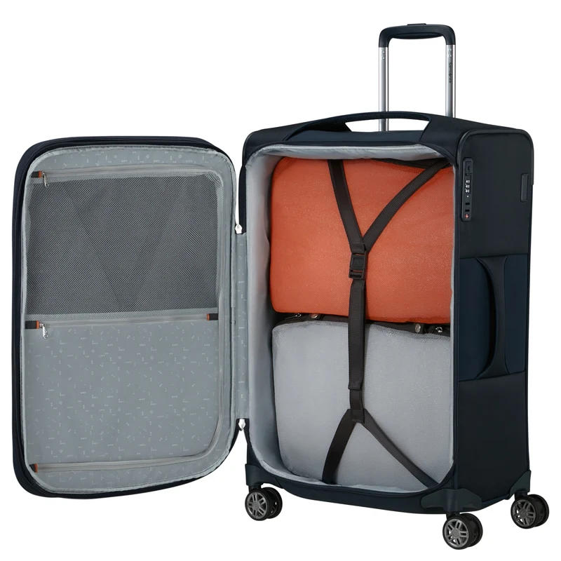Samsonite Selection Re-Lite - 4-Rollen-Trolley 67 cm erw. (midnight blue)